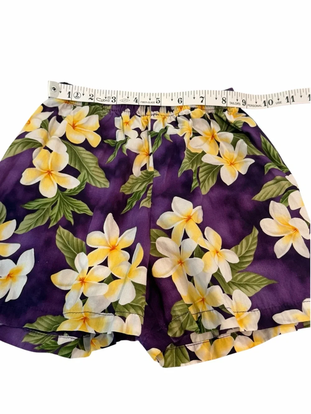 Hawaii Station Purple Plumeria Hawaiian Shirt Shorts Set 5-6